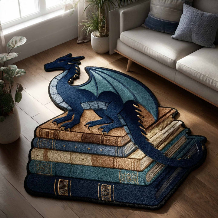 Azure Drake Shaped Area Rug