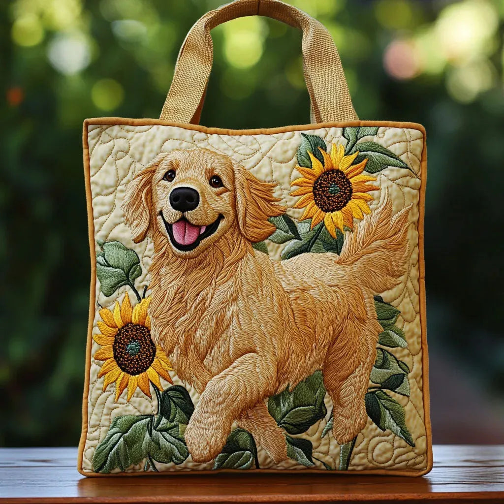 Bolsa Tote Acolchada - Golden Retriever