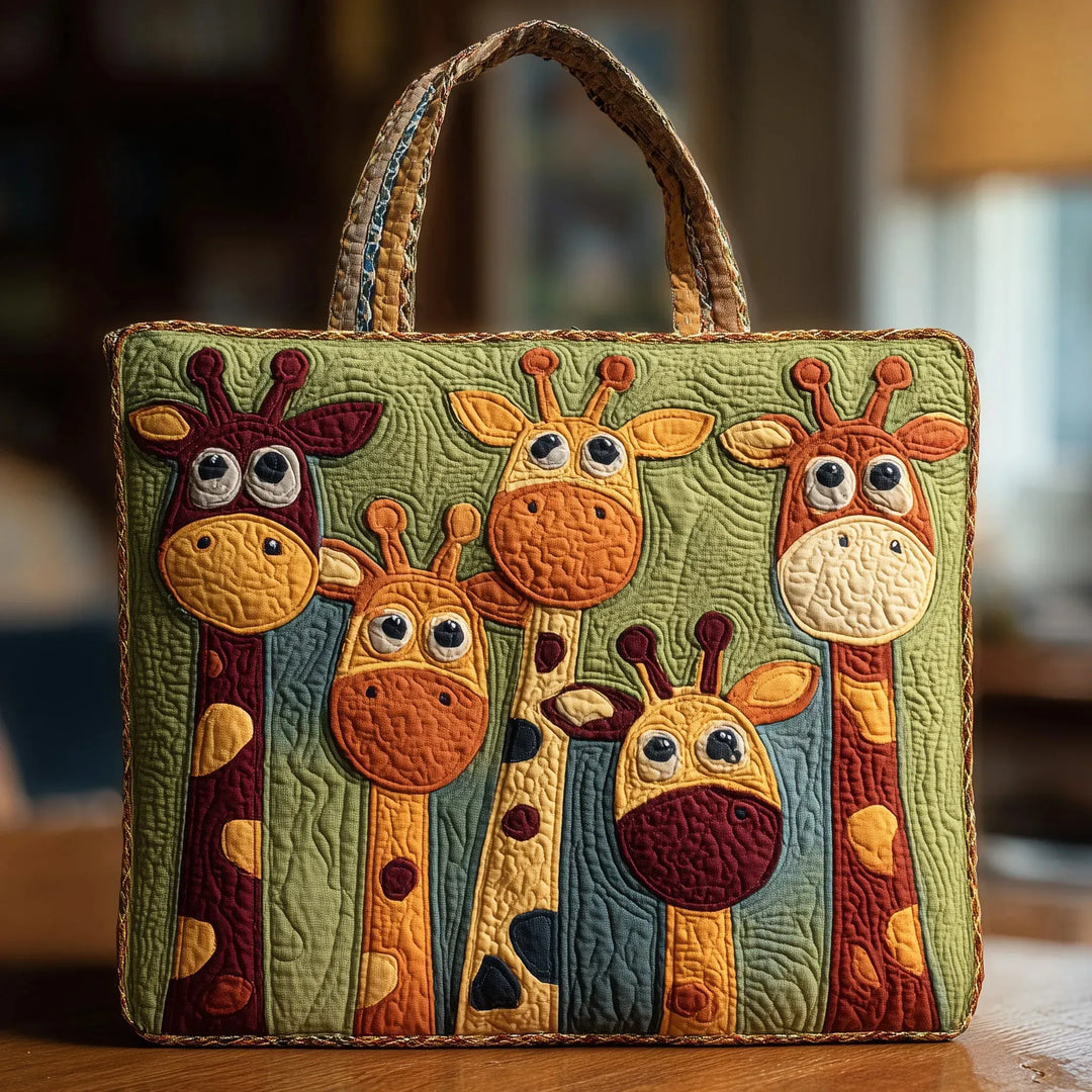 Bolsa Tote Acolchada - Jirafa