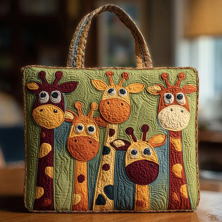 Bolsa Tote Acolchada - Jirafa