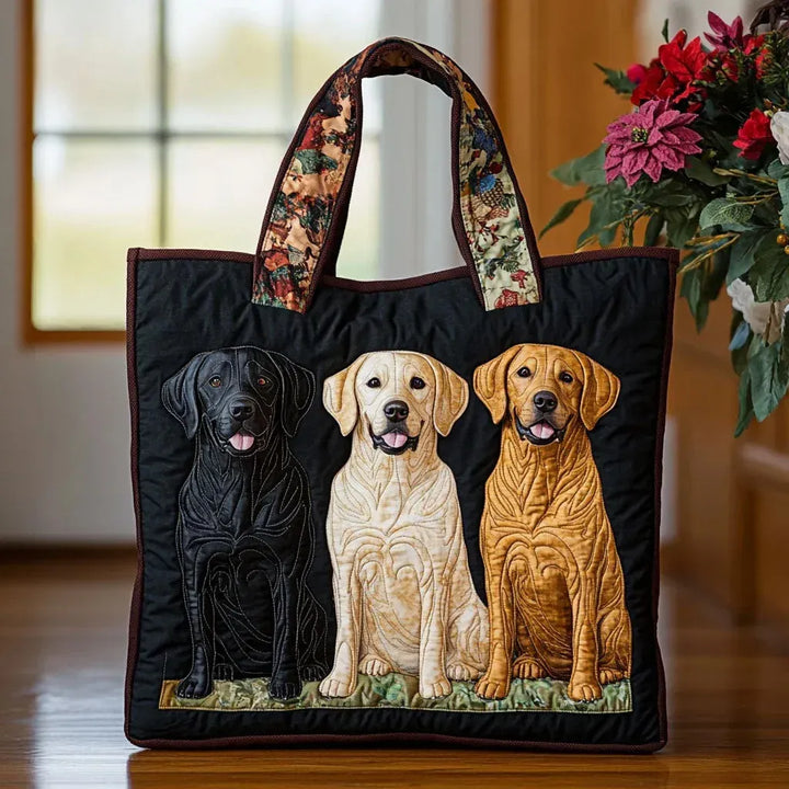 Bolsa Tote Acolchada - Tres Labradores