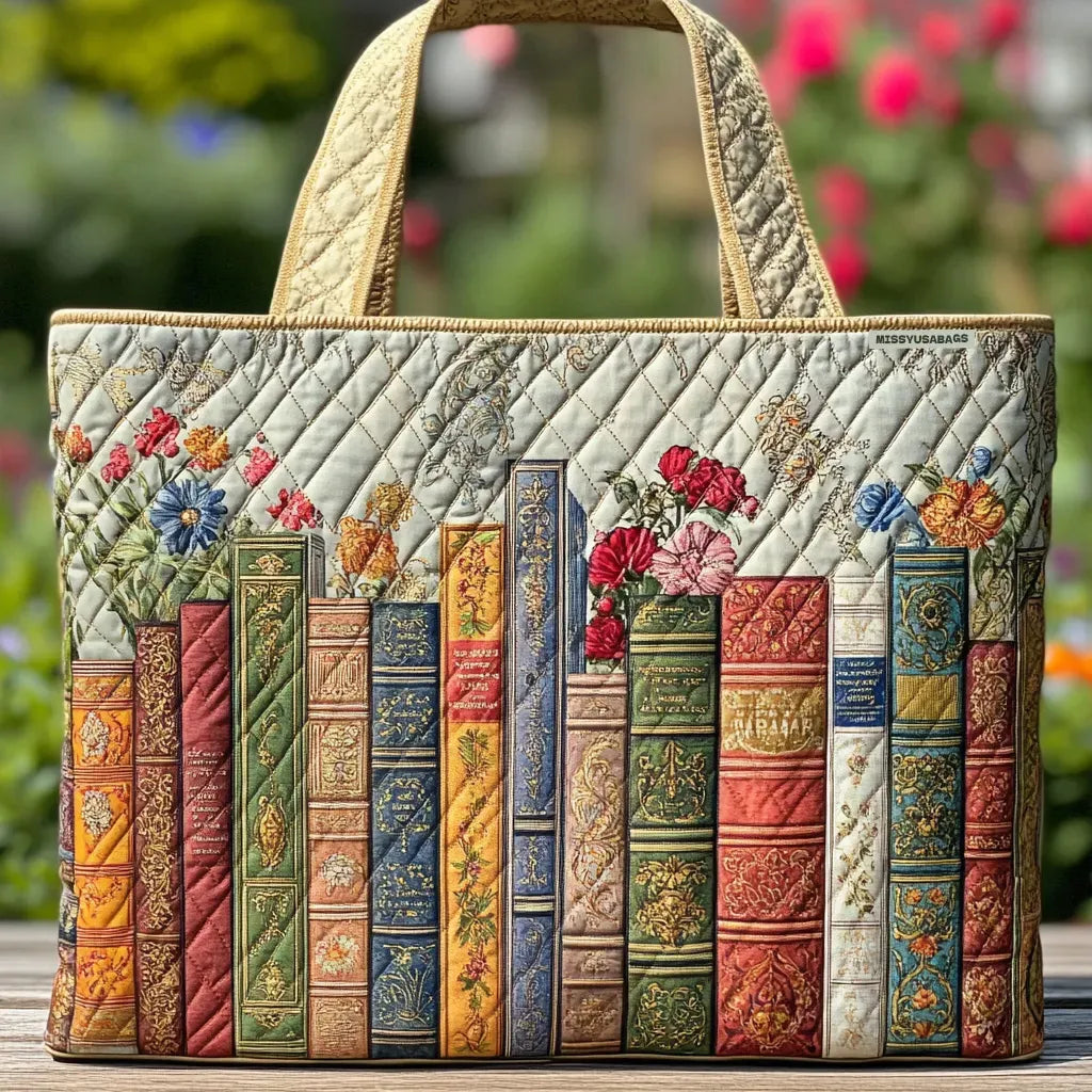 Bolsa Tote Acolchada - Biblioteca Encantada