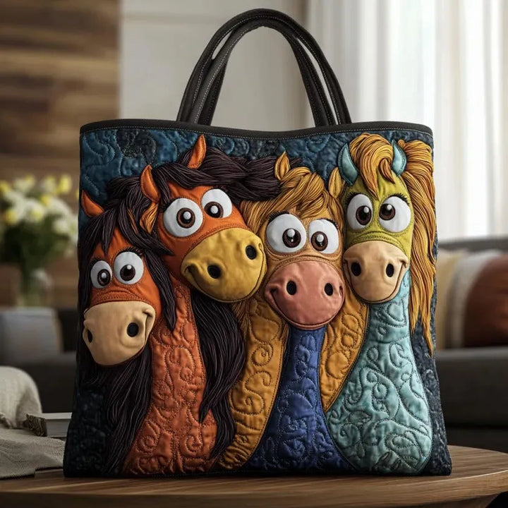 Bolsa Tote Acolchada - Ponis Juguetones