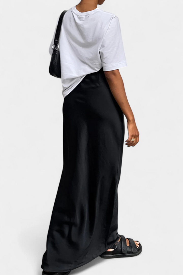 Avril - Satin Utility Maxi Skirt