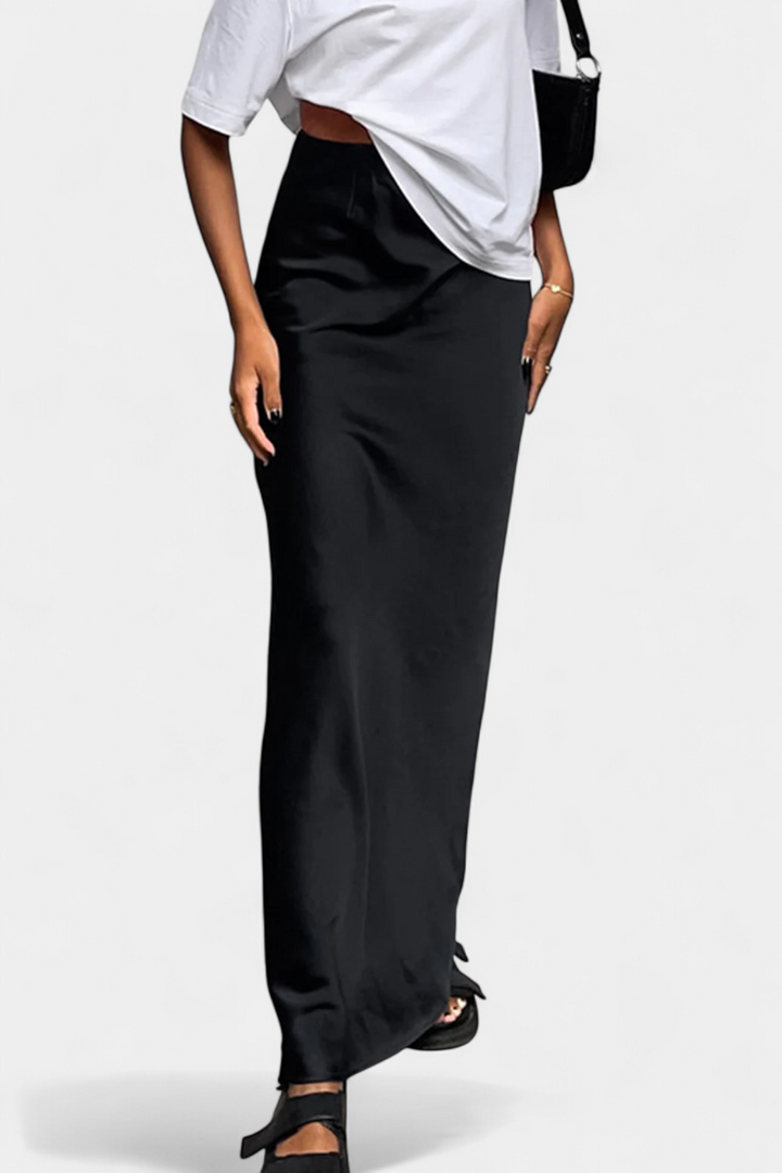 Avril - Satin Utility Maxi Skirt