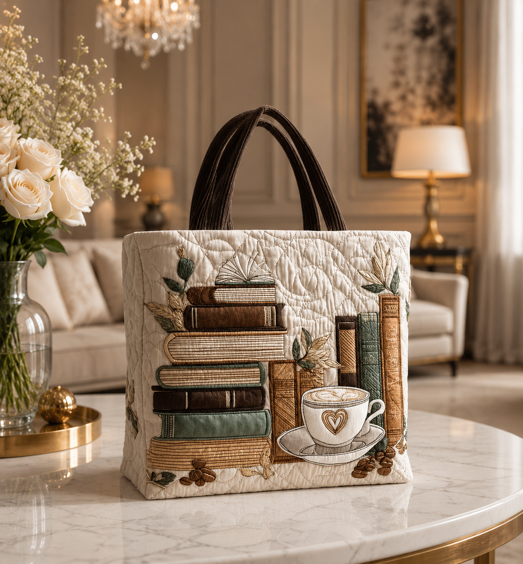 Bolsa Tote Acolchada - Capítulo Café