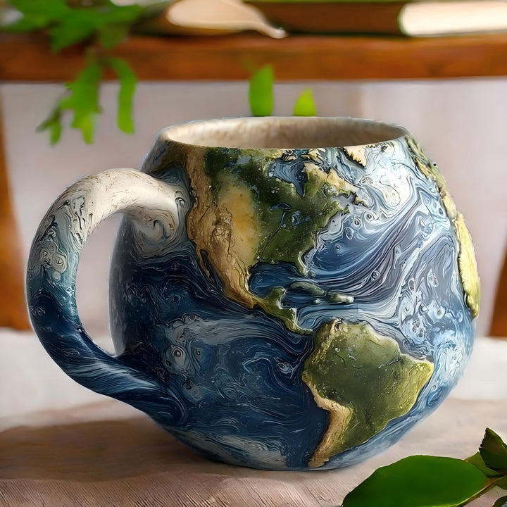 World in Your Hands Handcrafted Mug