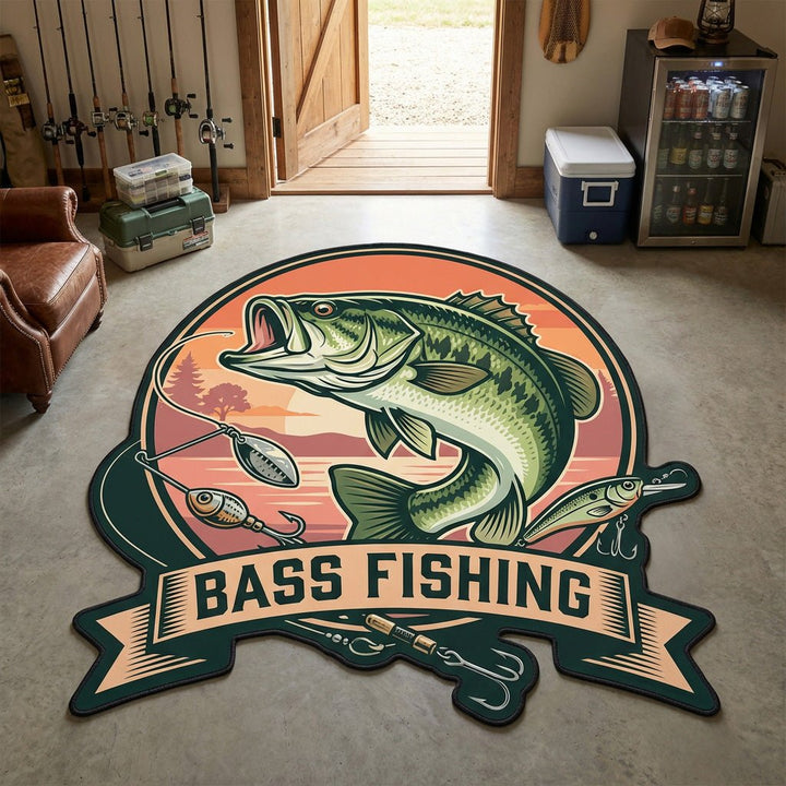Bass Badge Shaped Rug