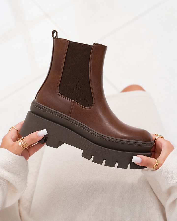 Rosalie - Chunky Sole Chelsea Boots