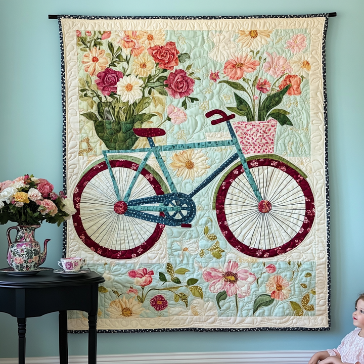 Bloomin' Art Quilt Wall Hanging