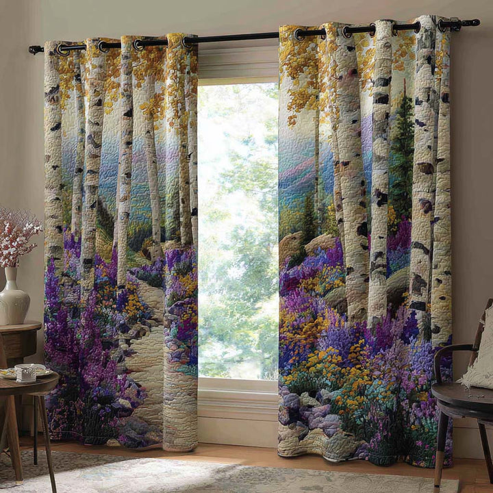 Birch Forest Quilted Curtains
