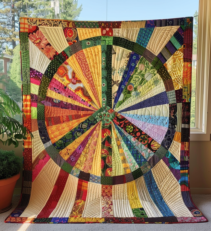 Radiant Sun Quilted Blanket