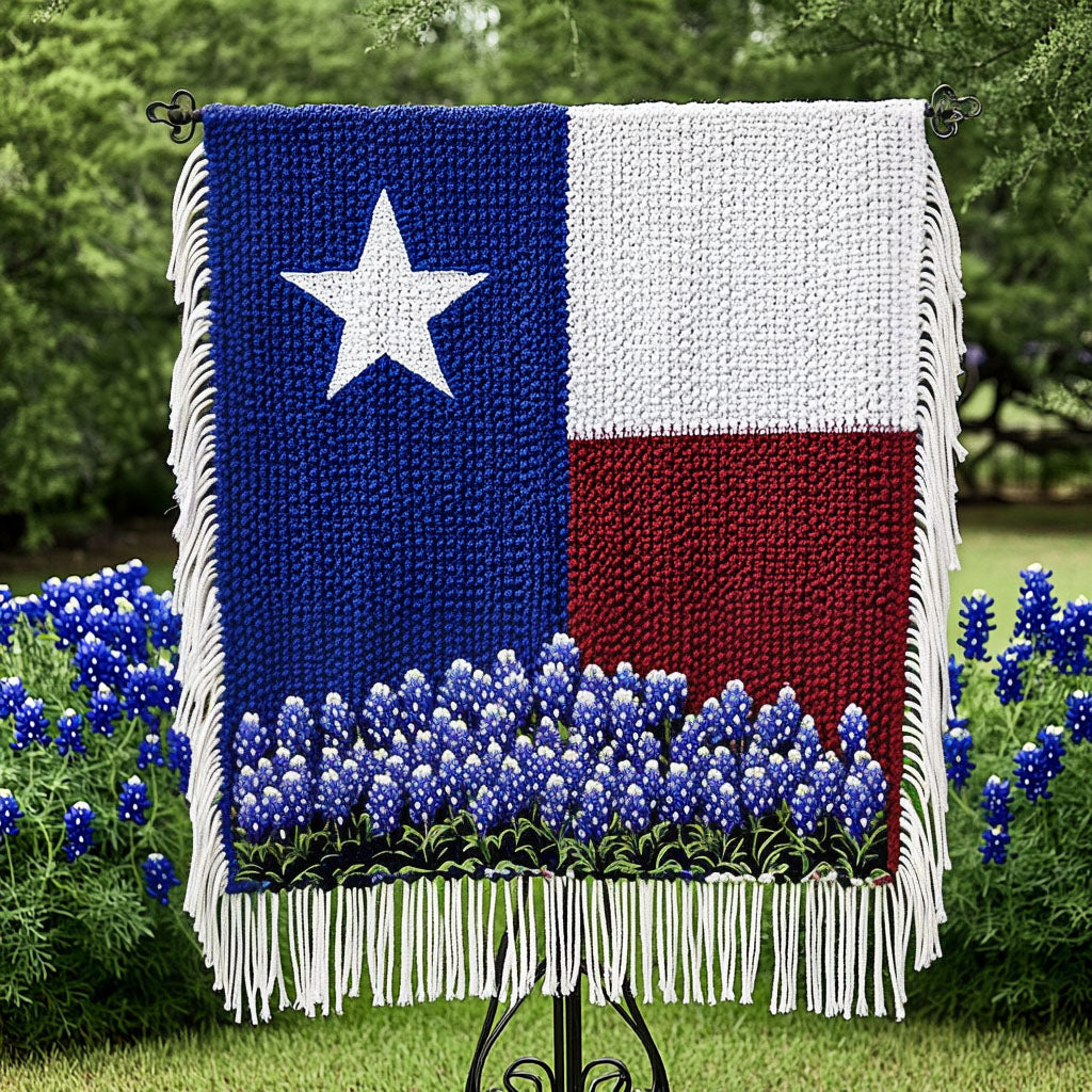 Bluebonnet Pride Woven Blanket