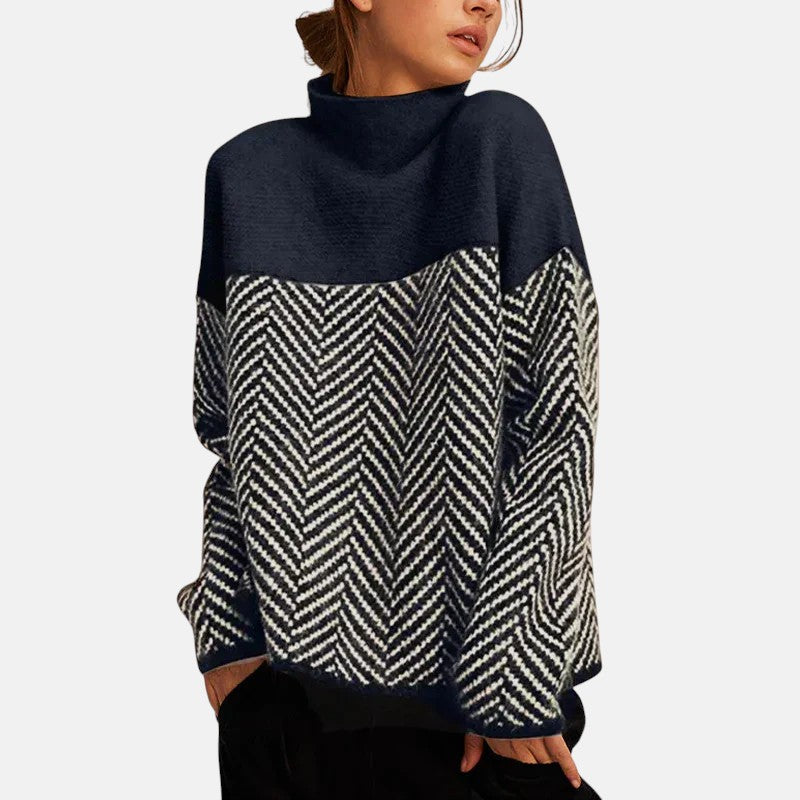 Vesper - Turtleneck Cotton Sweater