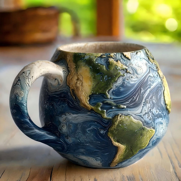 World in Your Hands Handcrafted Mug