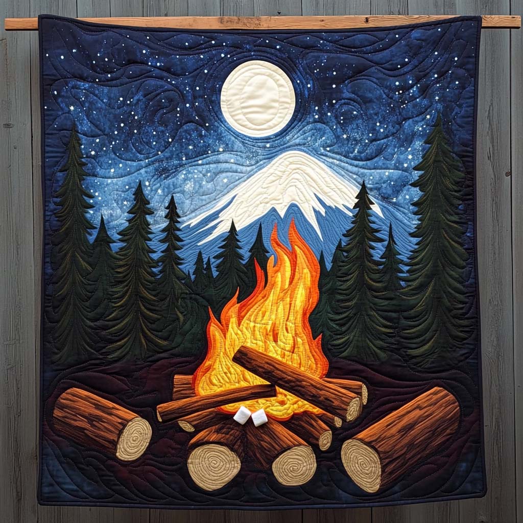 Camping Serenity Quilted Blanket
