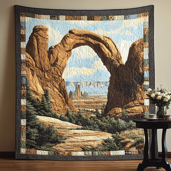 Canyon Archway Art Quilt Wall Hanging