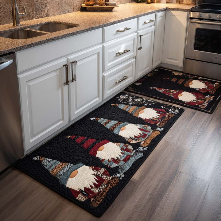 Christmas Carols Kitchen Rug Set