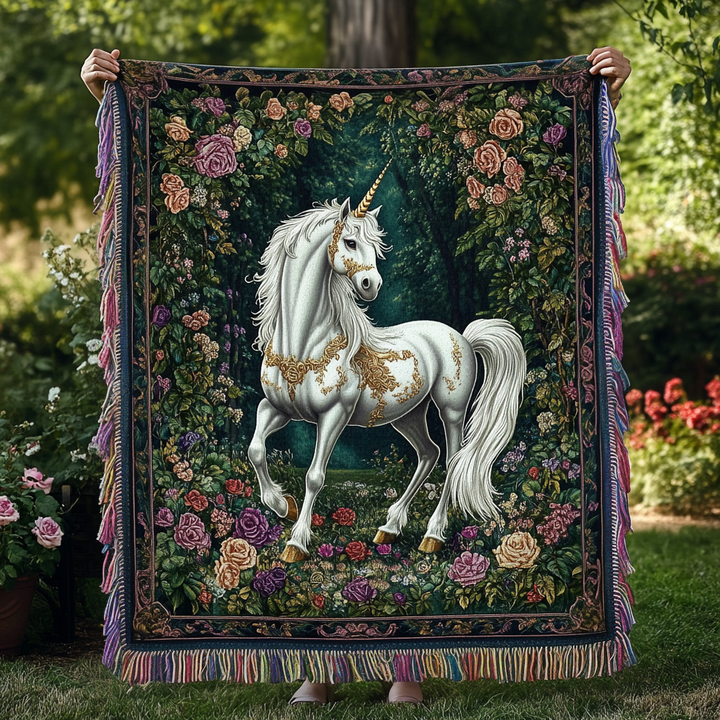 Celestial Guardian Knit Blanket