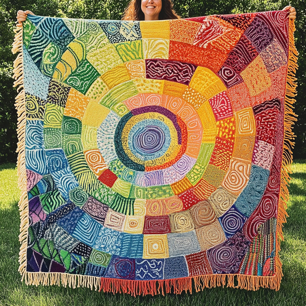 Celestial Blaze Woven Blanket