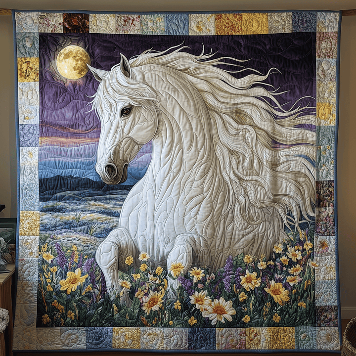 Celestial Horse Art Quilt Wall Hanging
