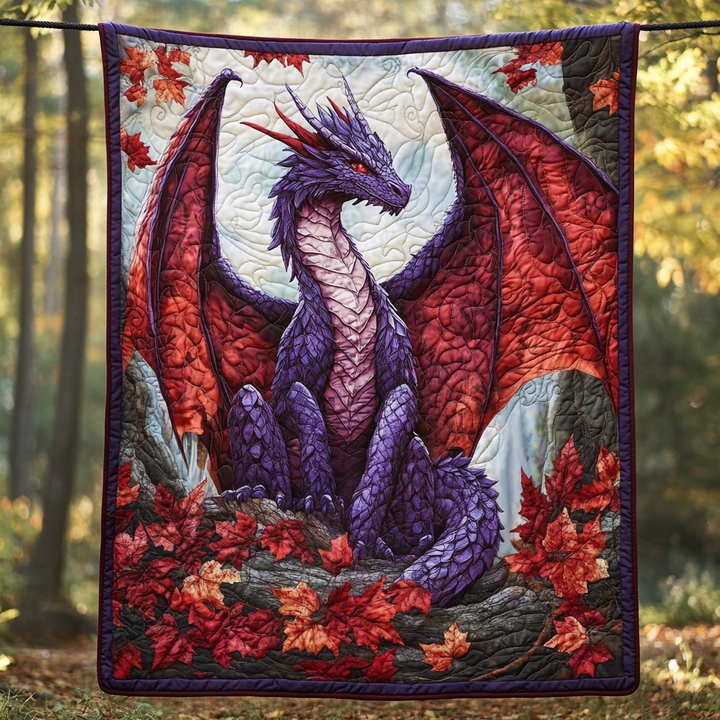 Celestial Dragon Quilted Blanket