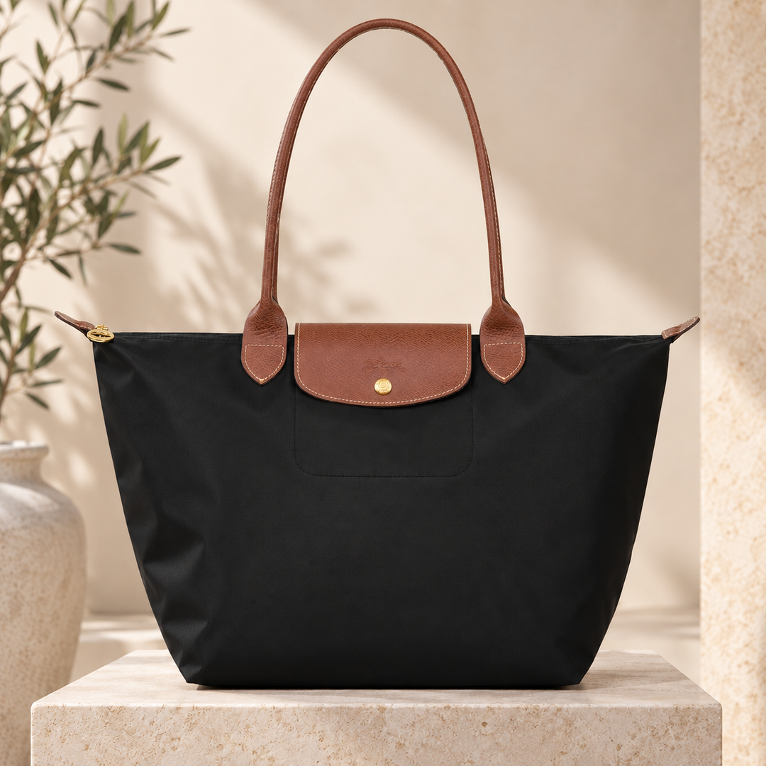 Pippa - Black Foldable Tote Bag