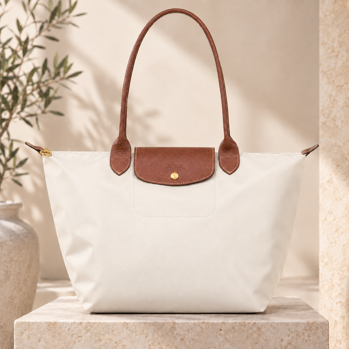 Quilla - Paper White Foldable Tote Bag