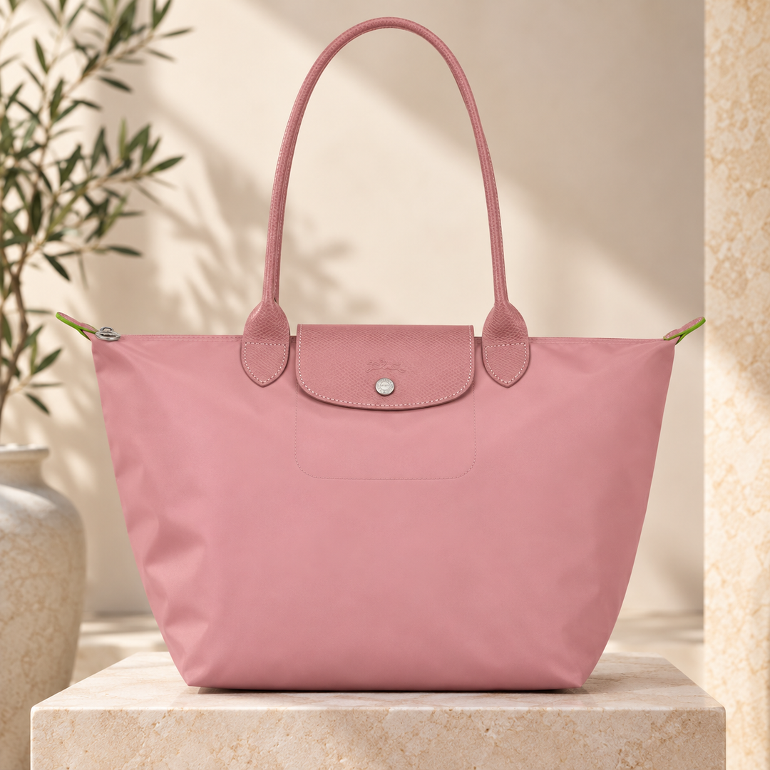 Meadow - Petal Pink Foldable Tote Bag