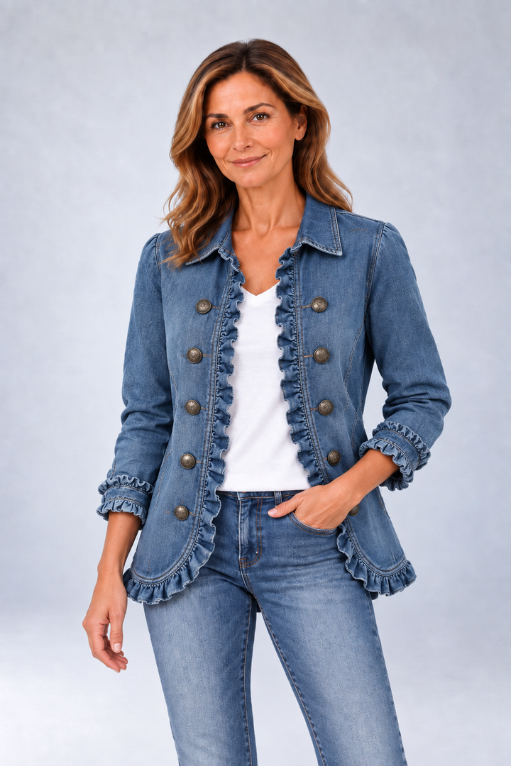 Winslow - Mid Blue Stitched Jacket