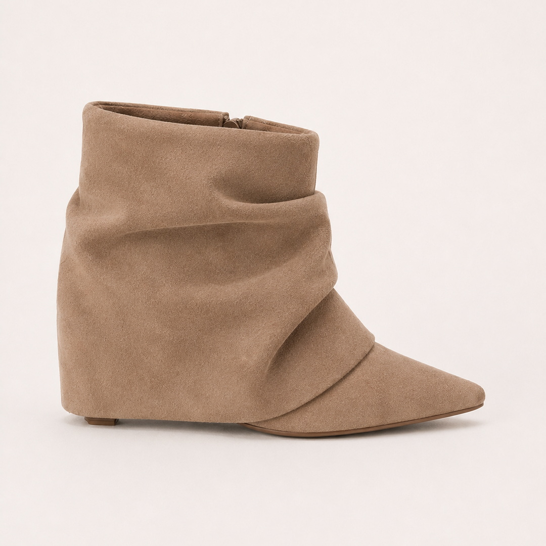 Calista - Leather Pointed Toe Ankle Boots