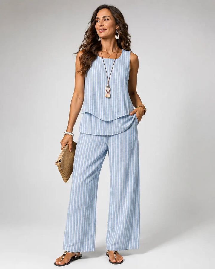 Ebony - Striped Matching Set