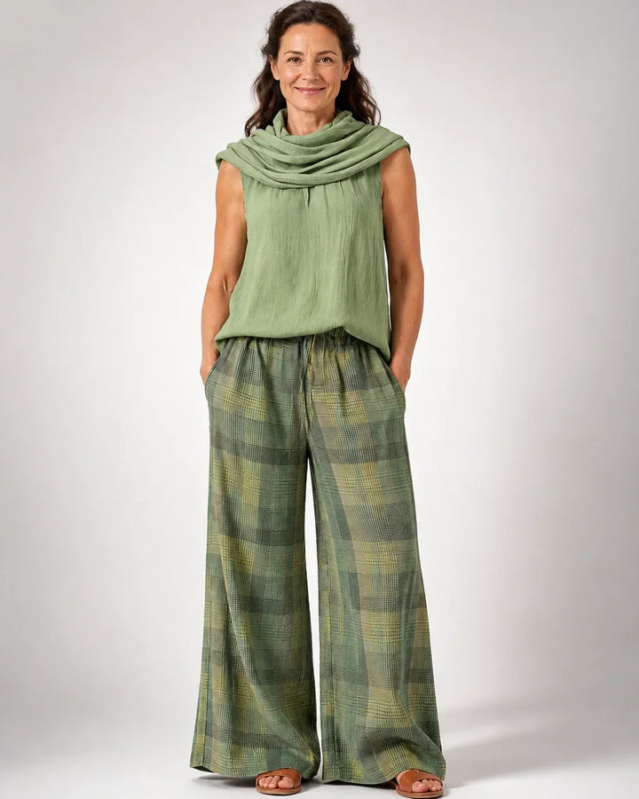 Emogene - Green Wide-Leg Matching Set