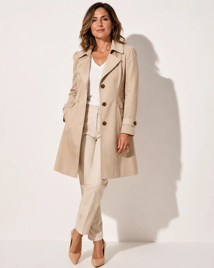 Felicia - Vintage Button Coat