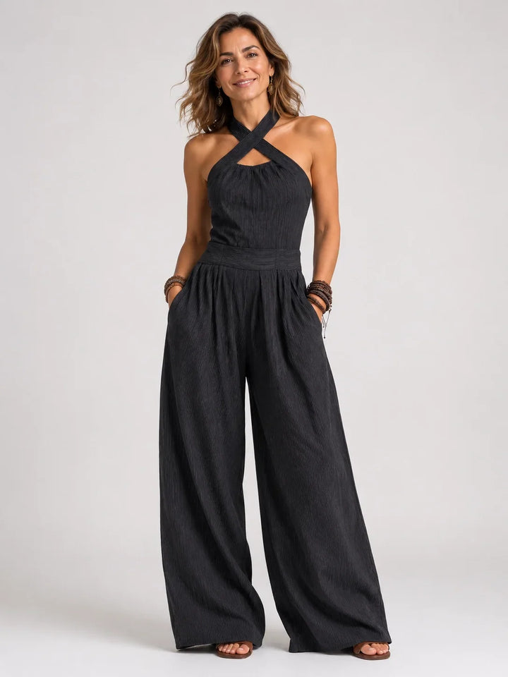 Andie - Halter Wide-Leg Jumpsuit
