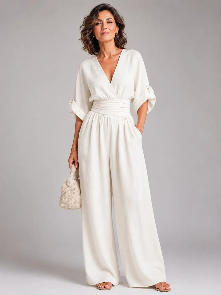Harriette - Flowing V-Neck Maxi Dress