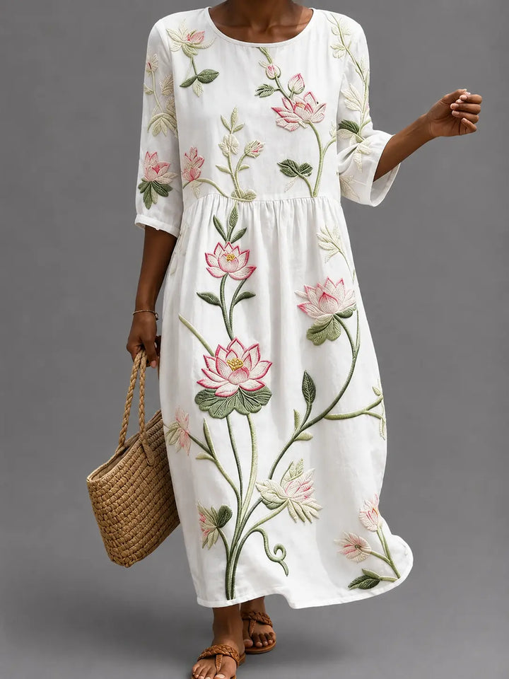 Hazelle - Floral Puff Sleeve Casual Dress