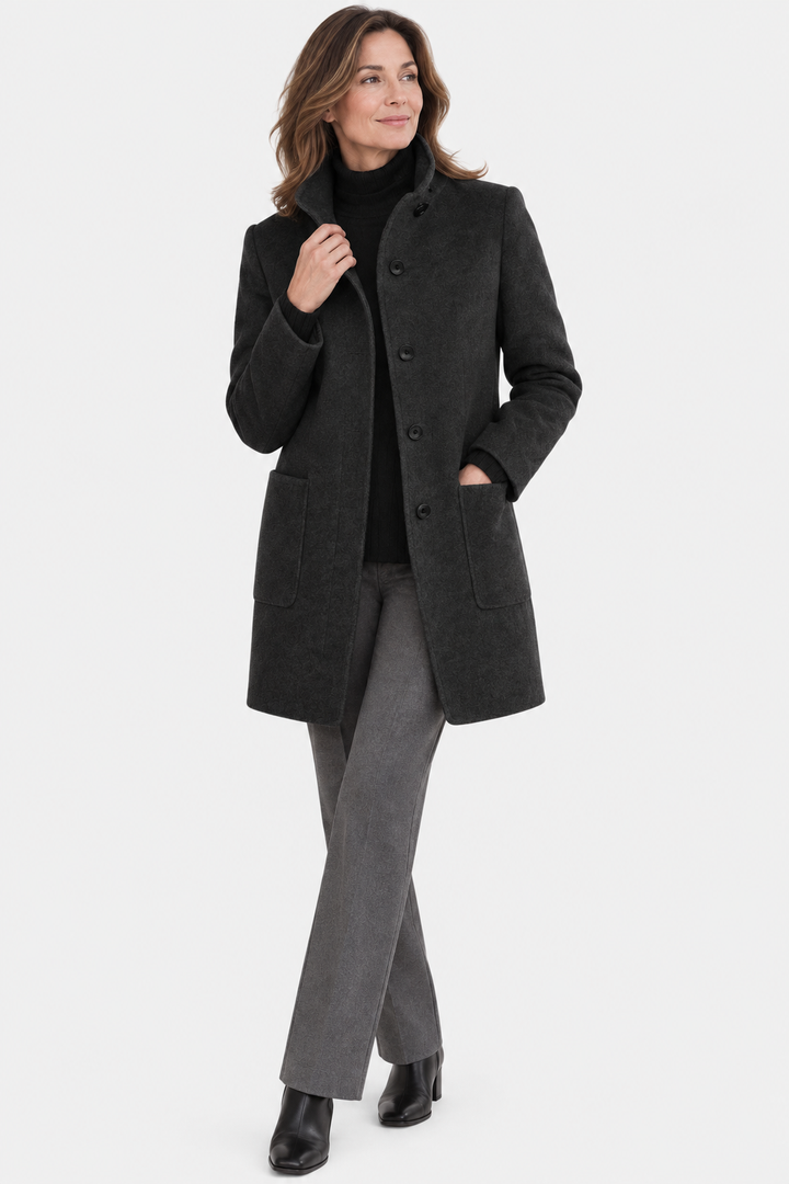 Aisling - Button-Front Coat