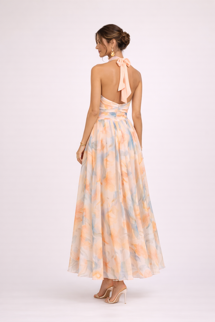Bridie - Watercolour Midi Dress
