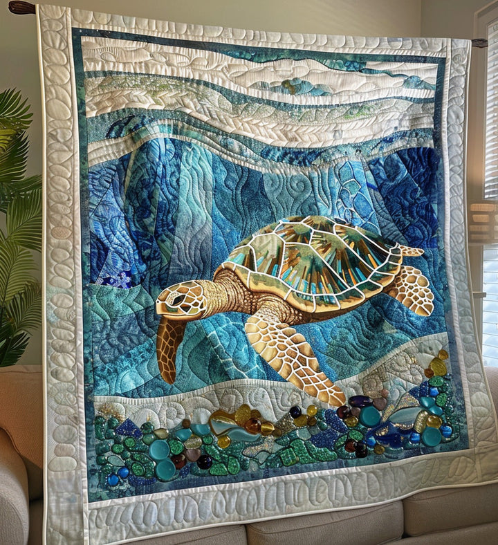 Shoreline Dreams Quilted Blanket