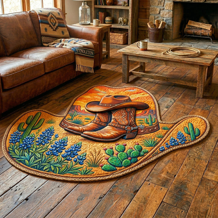 Cowboy Custom Shaped Rug