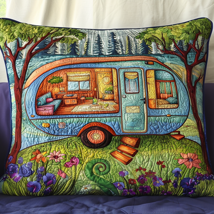 Cozy Camper Pillow Cover