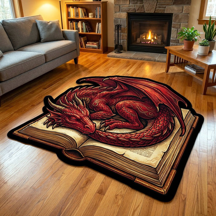 Crimson Reader Shaped Area Rug