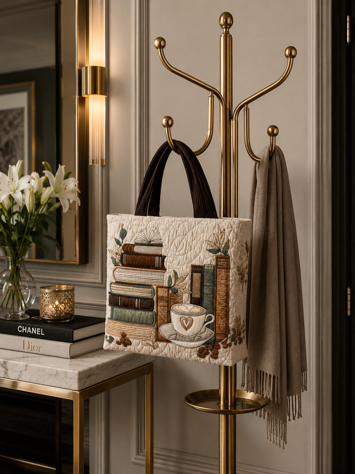 Bolsa Tote Acolchada - Capítulo Café