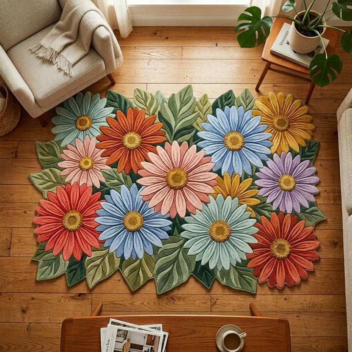 Daisy Shaped Rug