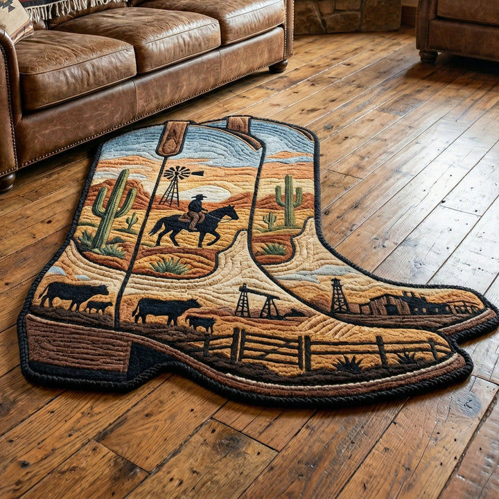 Desert Bloom Shaped Rug