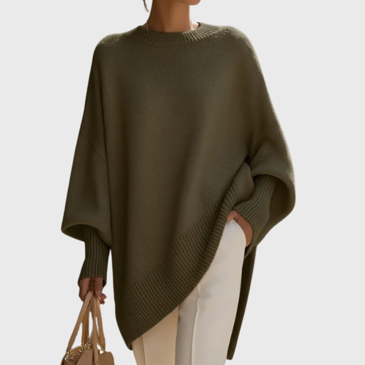 Elnora - Oversized Poncho Sweater