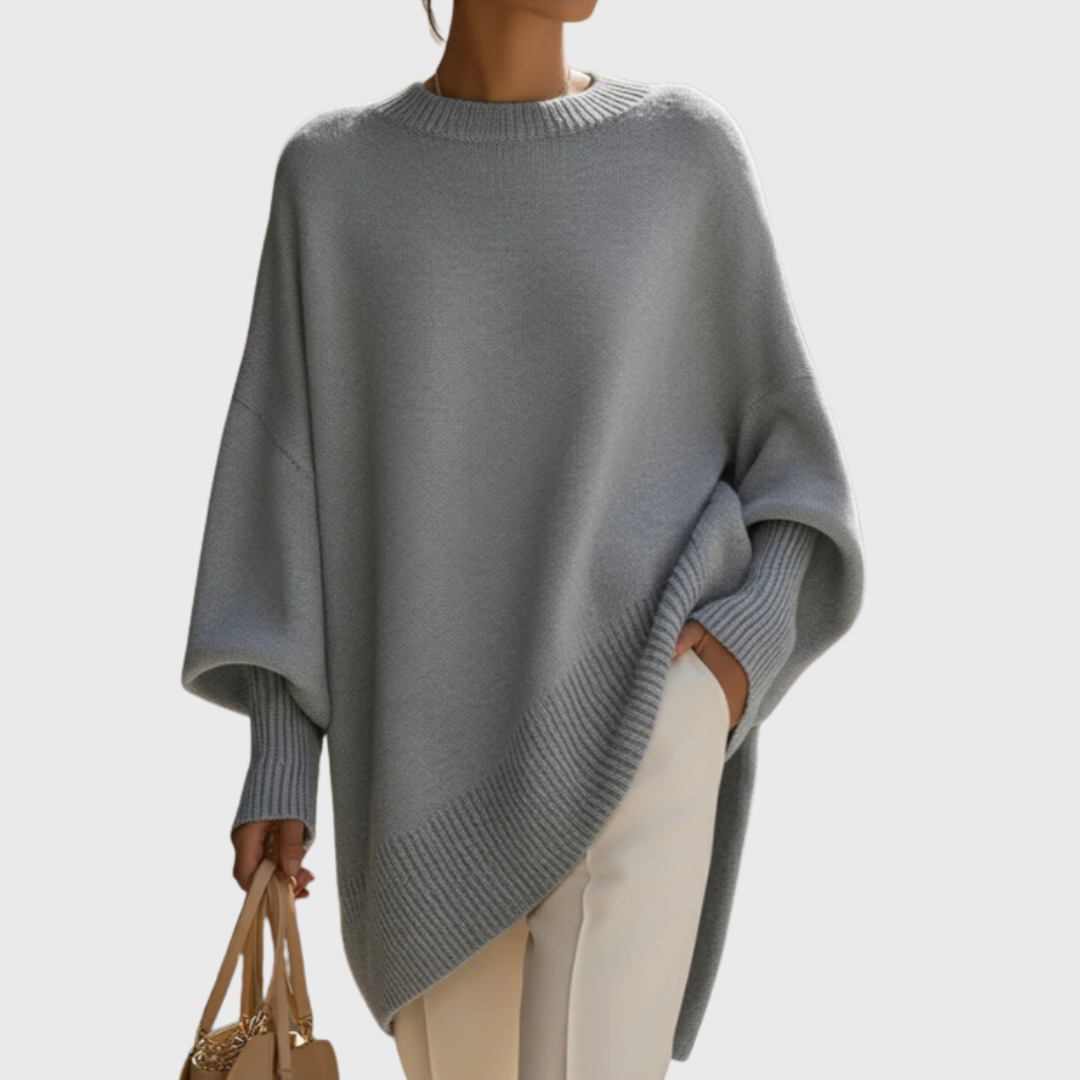 Elnora - Oversized Poncho Sweater