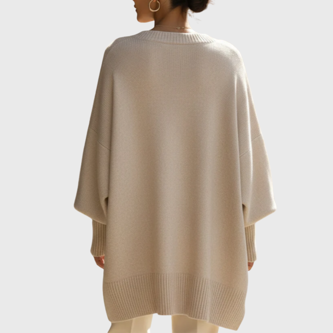 Elnora - Oversized Poncho Sweater