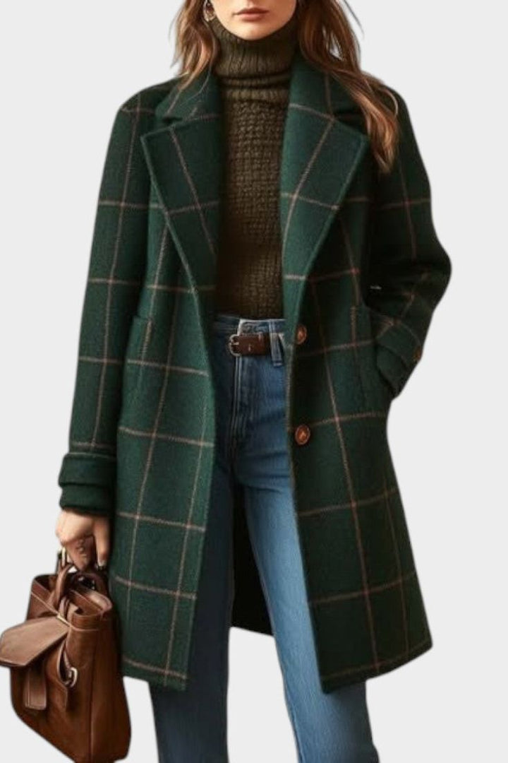 Bobbie - Classic Plaid Winter Coat